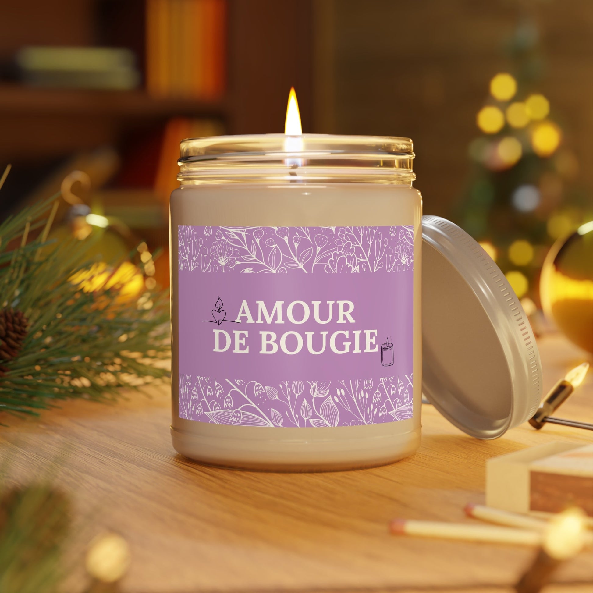 Bougie aromatisée "Amour de bougie" - Les Objets du Chapitre - 10135471800913938295 - Gousse de vanille - 265ml