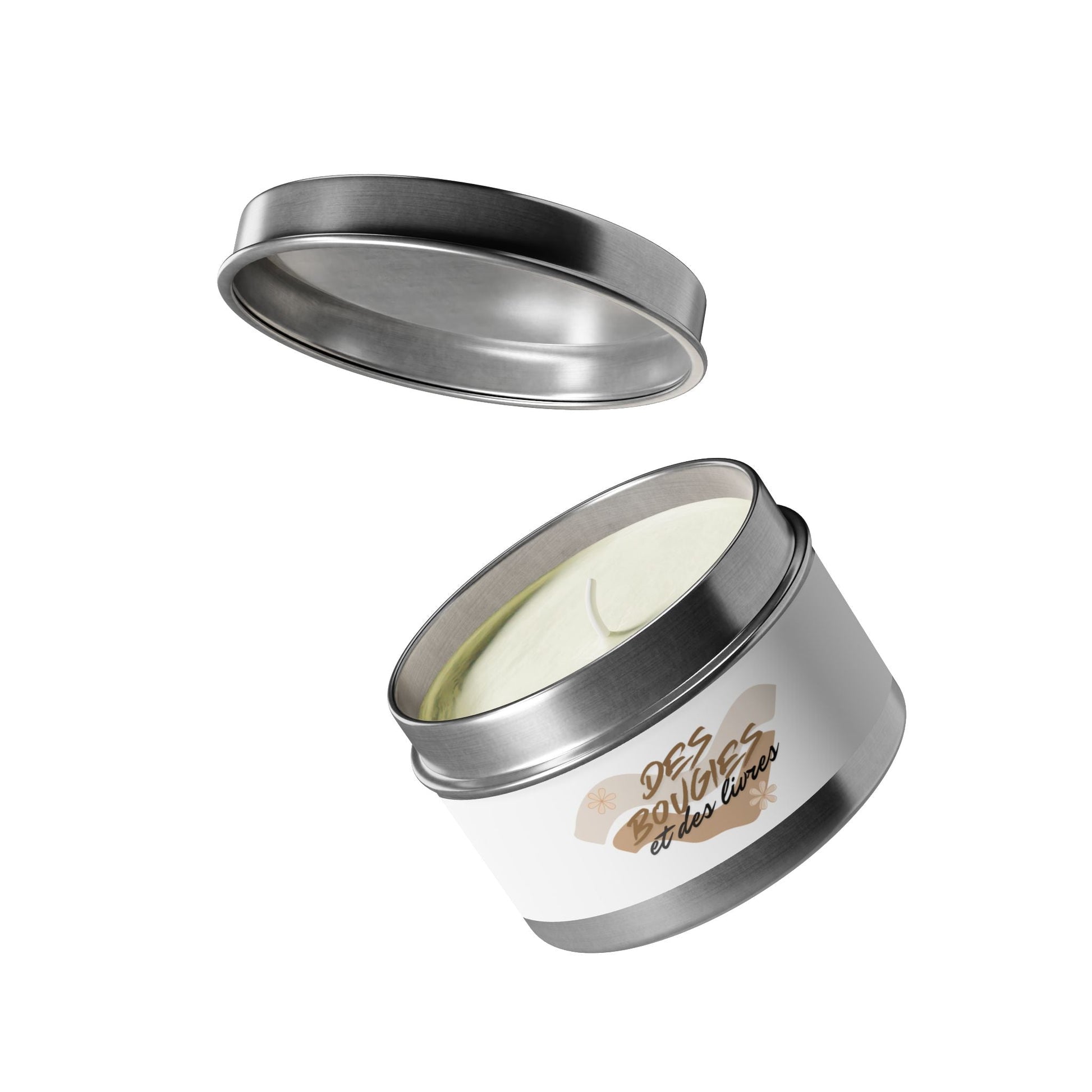 Bougie aromatisée "Des bougies et des livres" - Les Objets du Chapitre - 76411524271566957778 - 118ml - Argent