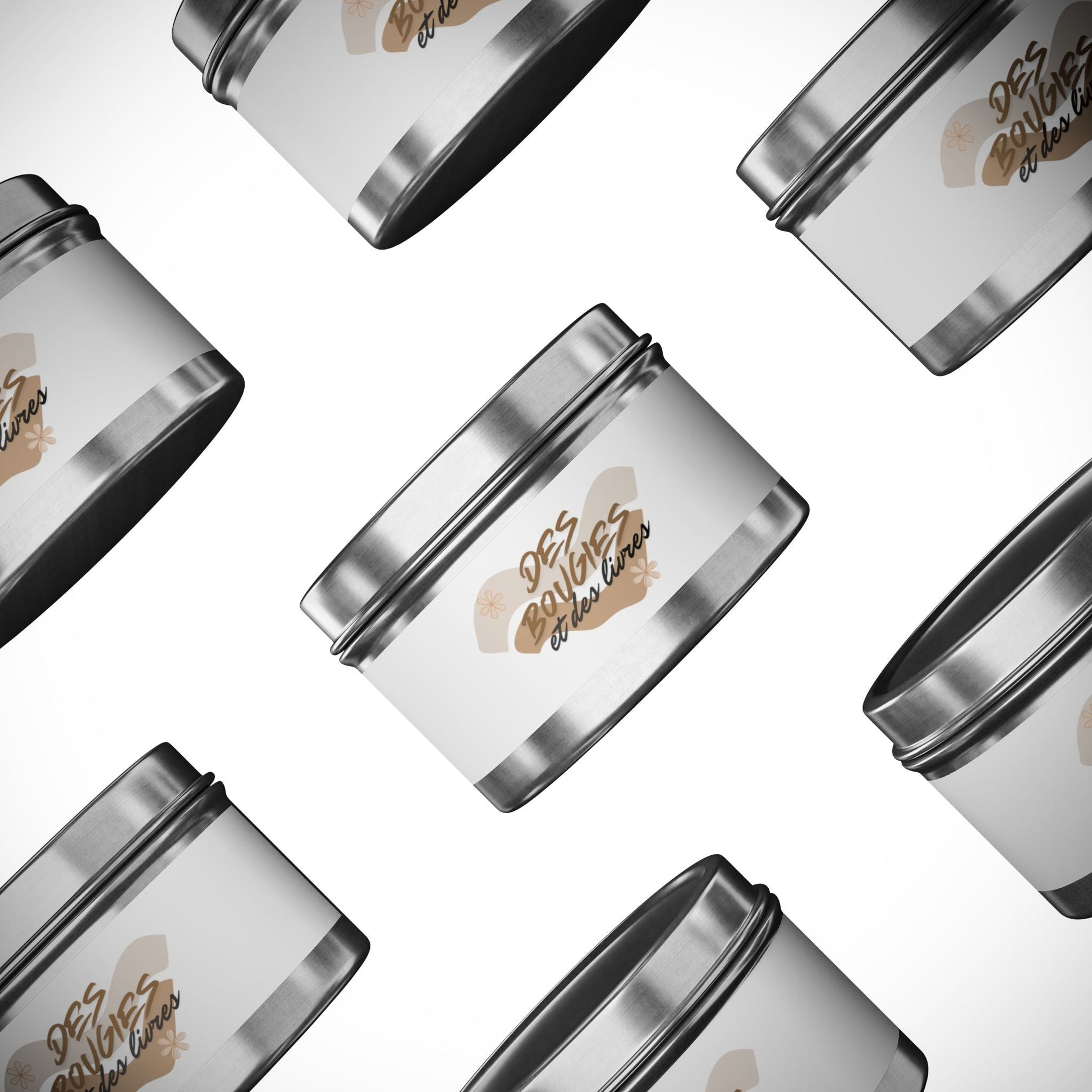 Bougie aromatisée "Des bougies et des livres" - Les Objets du Chapitre - 76411524271566957778 - 118ml - Argent