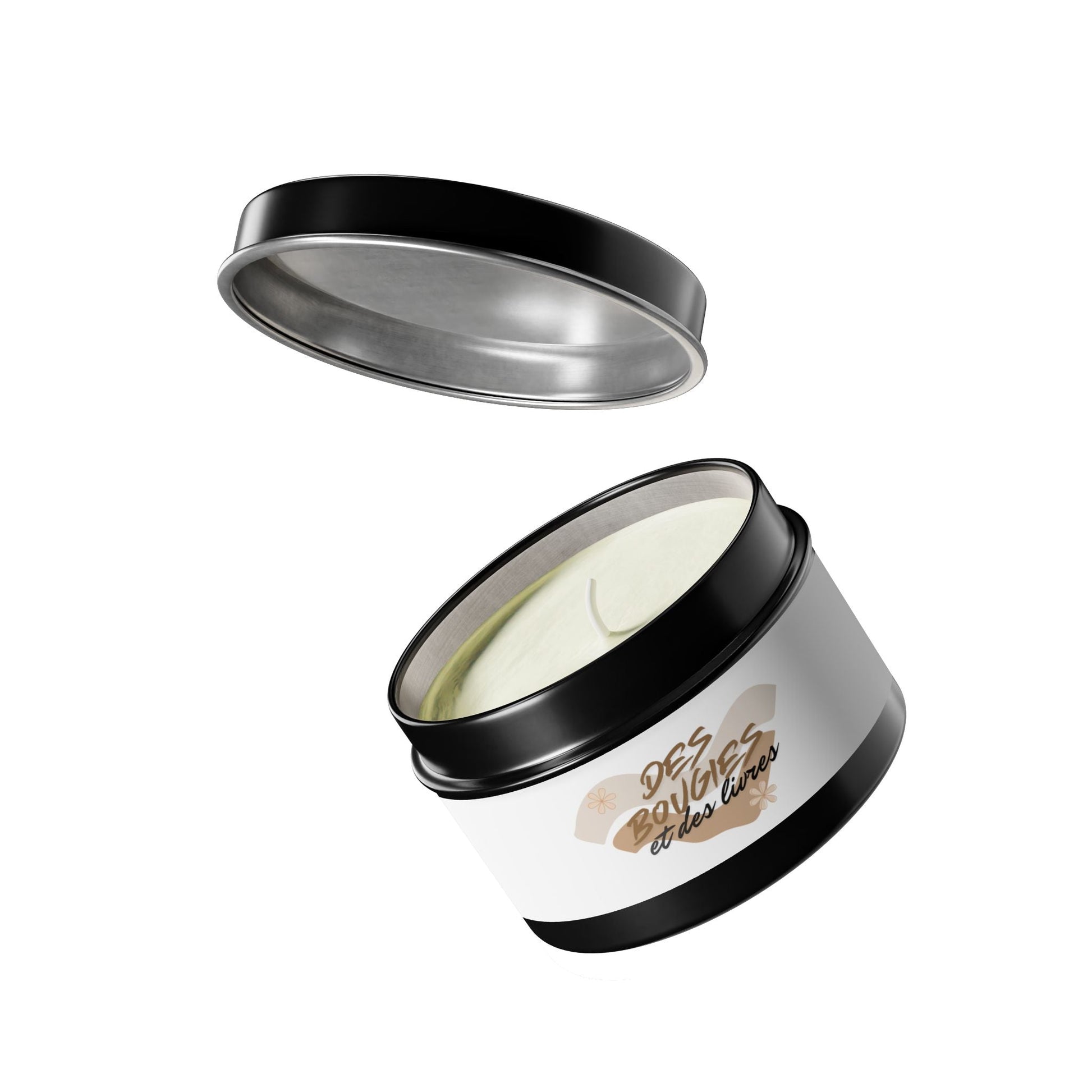 Bougie aromatisée "Des bougies et des livres" - Les Objets du Chapitre - 76411524271566957778 - 118ml - Argent