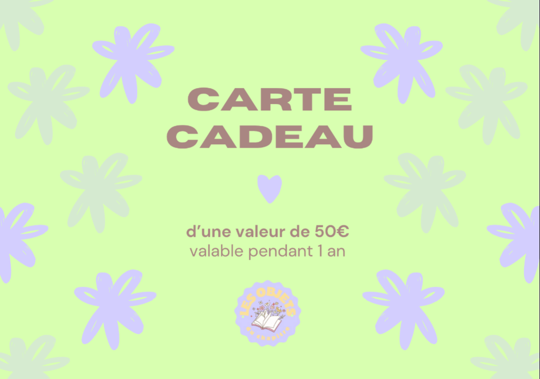 Carte cadeau Les Objets du Chapitre (50€) - Les Objets du Chapitre - 50,00 € -