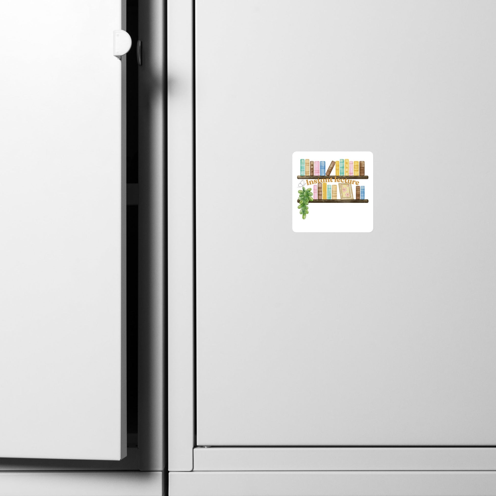 Magnet "étagères de livres" - Les Objets du Chapitre - 8174976_16367 - 4″×4″ -