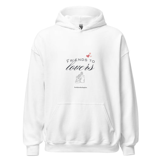 Sweat à capuche unisexe "Friends to lovers" - Les Objets du Chapitre - 4561855_5522 - Blanc - S