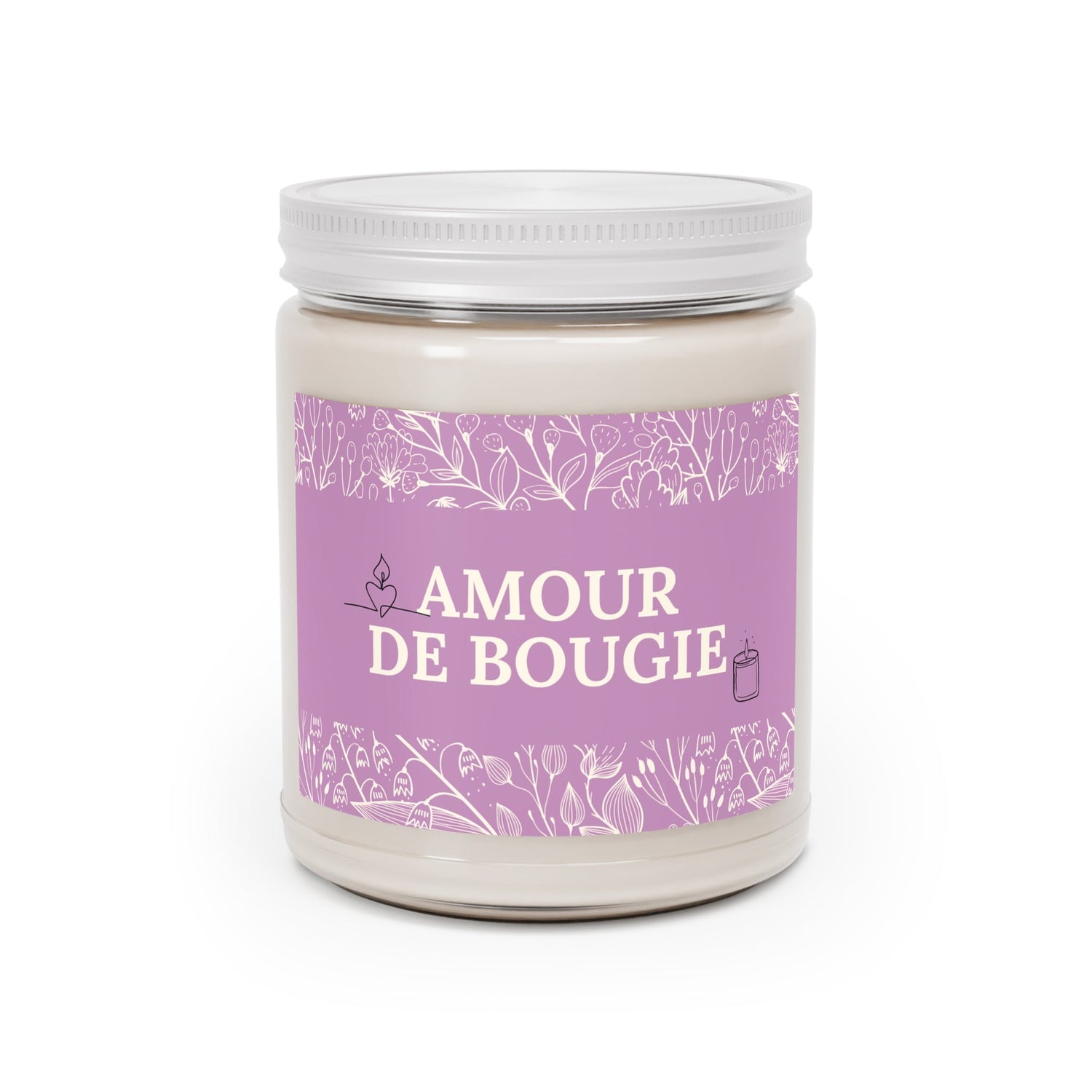 Bougie aromatisée "Amour de bougie" - Les Objets du Chapitre - 19250215955569479192 - Eucalyptus et lavande - 265ml
