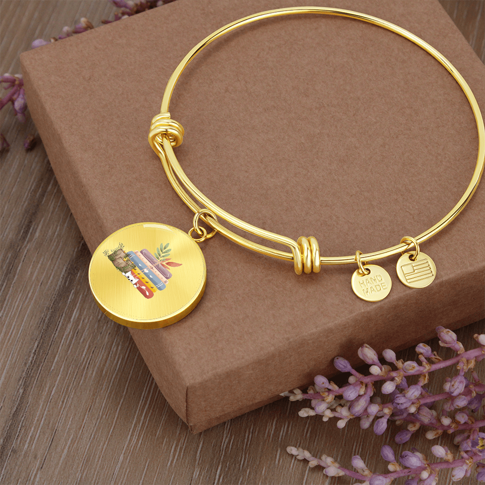Bracelet avec breloques "livres et bougies" - Les Objets du Chapitre - SO - 14897899 - Bracelet avec breloques "livres et bougies" (argent) - 