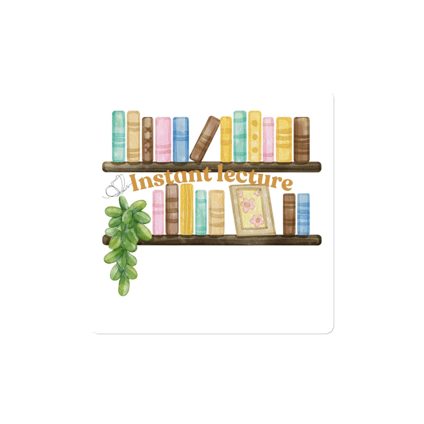 Magnet "étagères de livres" - Les Objets du Chapitre - 8174976_16367 - 4″×4″ - 
