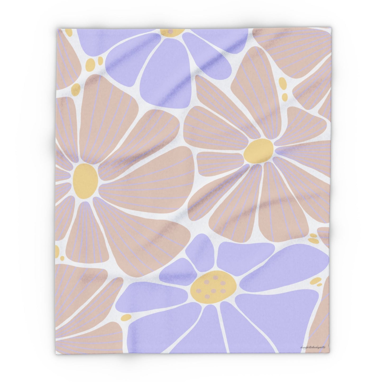 Plaid floral - Les Objets du Chapitre - 32577848401525493333 - 50" × 60" - 