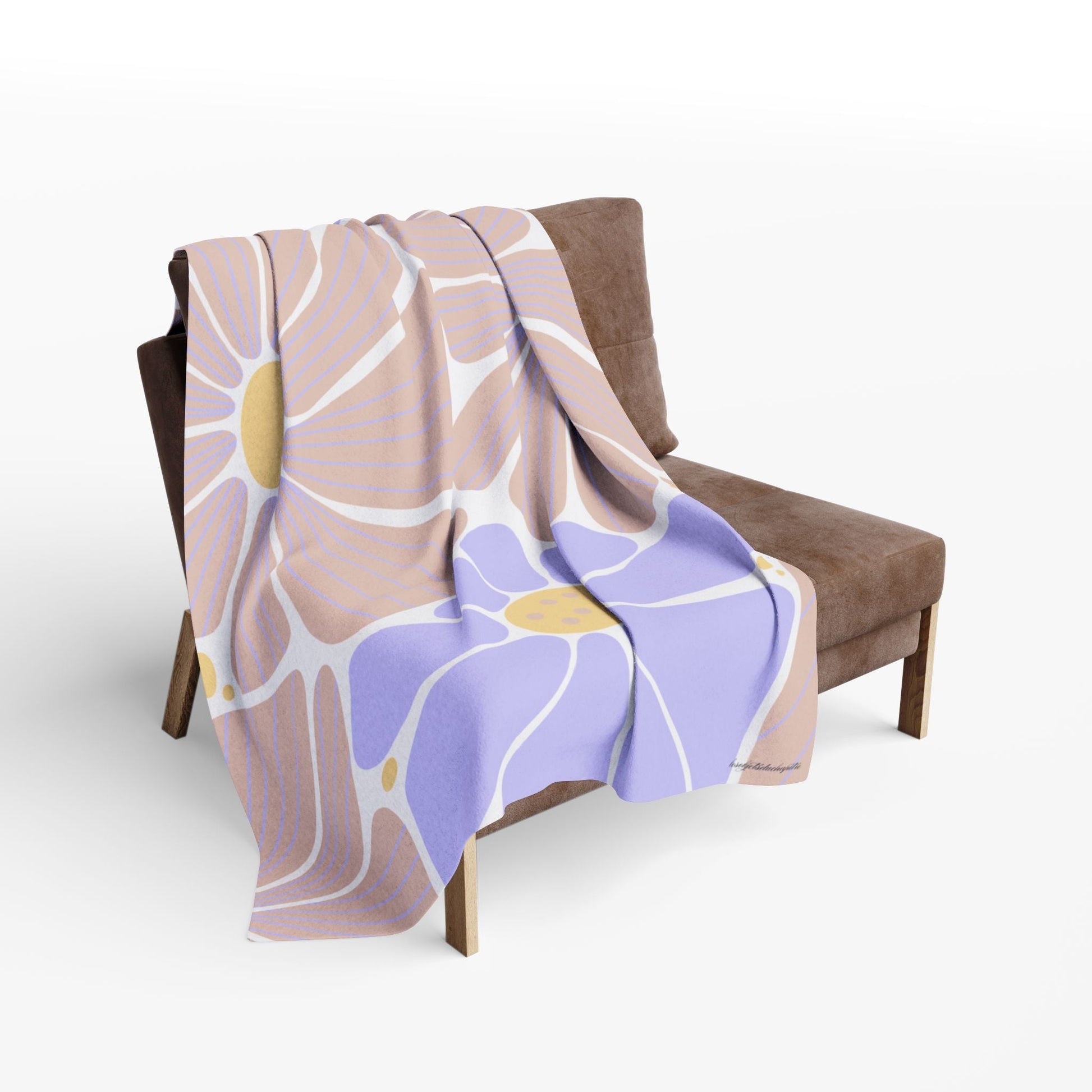 Plaid floral - Les Objets du Chapitre - 32577848401525493333 - 50" × 60" - 