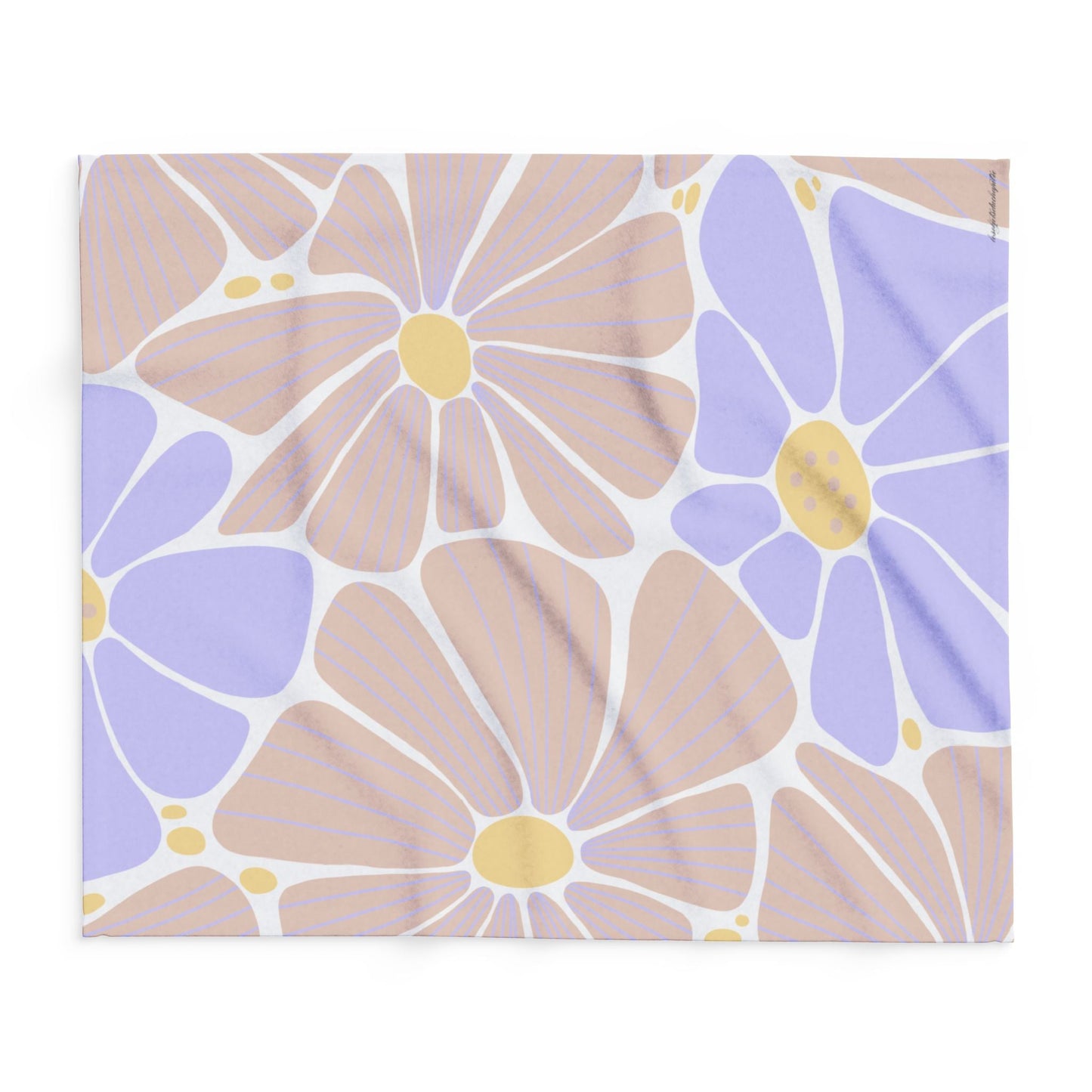 Plaid floral - Les Objets du Chapitre - 32577848401525493333 - 50" × 60" - 